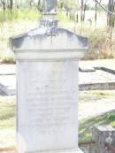 
Bridget, wife of Andrew HAWLEY,
born Kilkie Co. Claire Ireland,
died 26 Jan 1918 aged 76 years;
Forest Hill Cemetery, Laidley Shire

