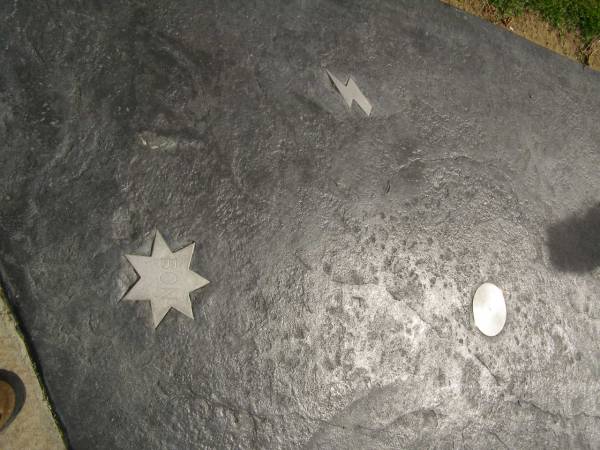 The path to the grave of Bon Scott,  | Fremantle cemetery,  | Western Australia  | 