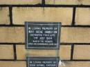 May Irene ORMISTON
3 Jul 1964
aged 76
The Gap Uniting Church, Brisbane