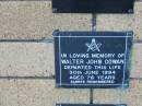 Walter John COWAN
30 Jun 1994
aged 76
The Gap Uniting Church, Brisbane