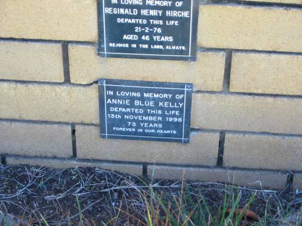 Annie Blue KELLY  | 13 Nov 1996  | aged 73  |   | The Gap Uniting Church, Brisbane  | 
