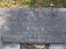
Margaret Doreen ALLEN,
died 16-12-75 aged 79 years;
Henry Jobe ALLEN,
died 14-3-76 aged 85 years;
Gheerulla cemetery, Maroochy Shire
