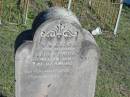 Isabella Bridget and John William James WALSH of Marburg; Glamorgan Vale Cemetery, Esk Shire 