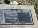 John Daniel QUINLAN, 20-2-1922 - 14-6-198, husband father; Glamorgan Vale Cemetery, Esk Shire 