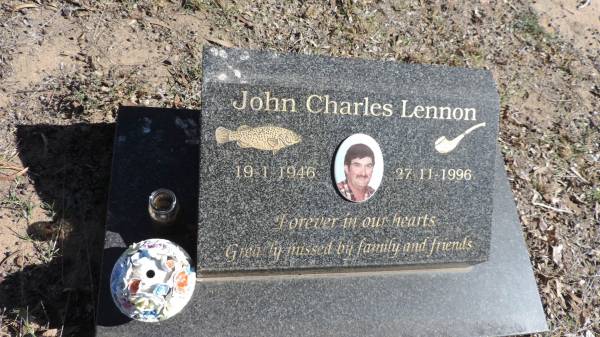 John Charles LENNON  | b: 19 Jan 1946  | d: 27 Nov 1996  |   | St Paul's Lutheran Church Glenarbon  |   | 