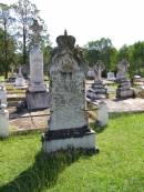 Bridget, wife of John WATERS, died 5 Feb 1894 aged 67 years; John WATERS, father, died 28 May 1895 aged 74 years; Gleneagle Catholic cemetery, Beaudesert Shire   