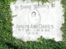 Joslyn Ann DAVIES, 10-7-79 - 10-2-80; Gleneagle Catholic cemetery, Beaudesert Shire 