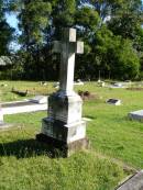 
Mary Alice HANNAFIN,
died 28 Feb 1923 aged 56 years,
erected by husband & family;
Michael HANNAFIN, father,
died 7 July 1950 aged 87 years,
remembered Kathleen;
Gleneagle Catholic cemetery, Beaudesert Shire
