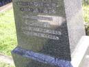Denis BROLAN, died 7 Feb 1942 aged 79 years; Bridget, wife, died 6 May 1946 aged 90 years; Bridget, daughter, died 5 Oct 1907; William, son, died 29 June 1908; Gleneagle Catholic cemetery, Beaudesert Shire 