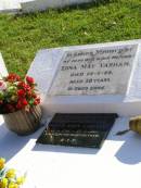 
Edna May YARHAM, wife mother,
died 22-2-68 aged 38 years;
Peter John YARHAM, son brother,
22-6-1961 - 19-3-2005;
Gleneagle Catholic cemetery, Beaudesert Shire

