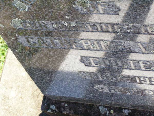 Catherine Violet COOTE,  | 1889 - 1951;  | Gleneagle Catholic cemetery, Beaudesert Shire  | 
