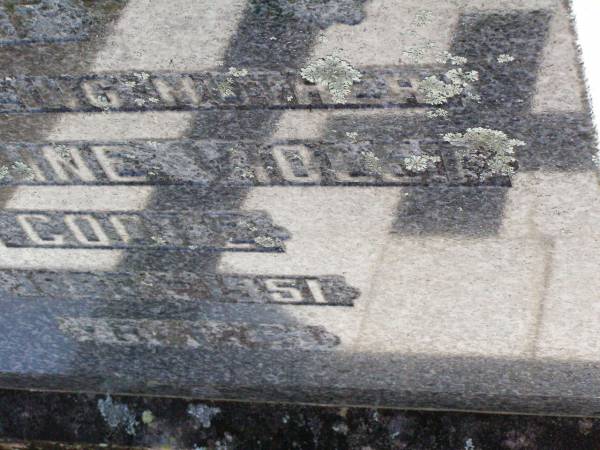 Catherine Violet COOTE,  | 1889 - 1951;  | Gleneagle Catholic cemetery, Beaudesert Shire  | 