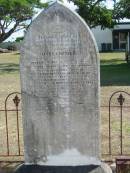 
Thomas GRENIER
7 Oct 1877 aged 69
(wife) Mary GRENIER
2 Mar 1876 aged 62
Gods Acre cemetery, Archerfield, Brisbane
