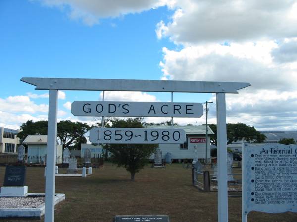 God's Acre cemetery, Archerfield, Brisbane  | 