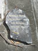 Heinrich GRIMM B: Bergedorf 1898 D: Brisbane 24 Dec 1927  Goodna General Cemetery, Ipswich.  