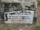 Teresa Mia 2 Marzo 1922 anni 45;
Attilio COSTA;
Goodna General Cemetery, Ipswich.