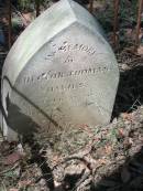 
Hector Thomas DAVIES, born 17 Sept 1876 died 27 Nov 1876;
Goodna General Cemetery, Ipswich.
