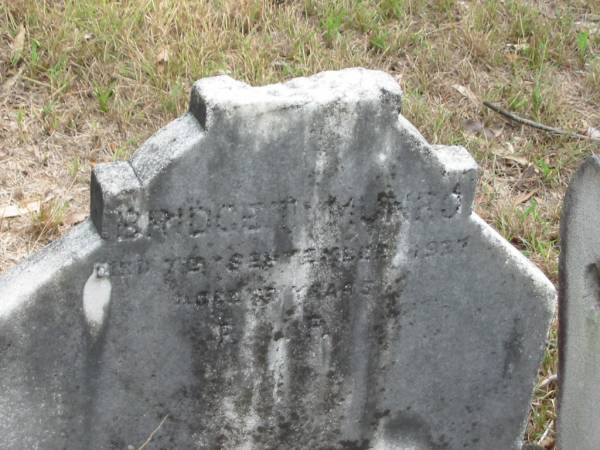 Bridget MUNRO, died 7 Sept 1927, aged 37 years;  | Goodna General Cemetery, Ipswich.  | 