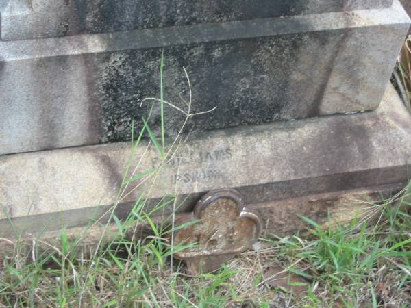 F. WILLIAMS, Ipswich [monumental mason?];  | Goodna General Cemetery, Ipswich.  | 