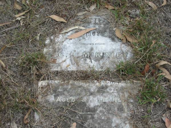 C.R. McKINLEY died 28 Mar 1908 aged 57 years;  | Goodna General Cemetery, Ipswich.  | 