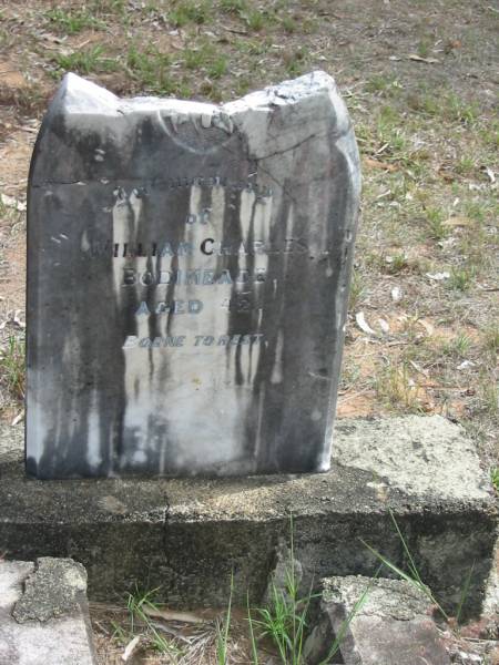 William Charles BODIMEADE aged 42;  | Goodna General Cemetery, Ipswich.  | 