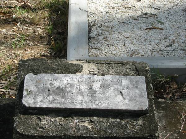 Charles William SYMES, died 7 Oct 1938 aged 39;  | Goodna General Cemetery, Ipswich.  | 