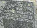 
May Blanche HOWSAN,
wife mother,
died 3 Aug 1944 aged 42 years;
Goomeri cemetery, Kilkivan Shire
