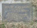 
Dulcie Jean LOGAN (nee JOHNSON),
3 Feb 1921 - 24 March 1996;
Goomeri cemetery, Kilkivan Shire
