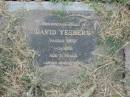 
David YESBERG,
died 1-2-2002 aged 71 years;
Goomeri cemetery, Kilkivan Shire
