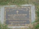 Alan Francis HOPF, 6-11-1922 - 15-3-2003, wife Phyllis; Goomeri cemetery, Kilkivan Shire 