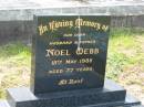 Noel WEBB, husband father, died 15 May 1985 aged 77 years; Goomeri cemetery, Kilkivan Shire 