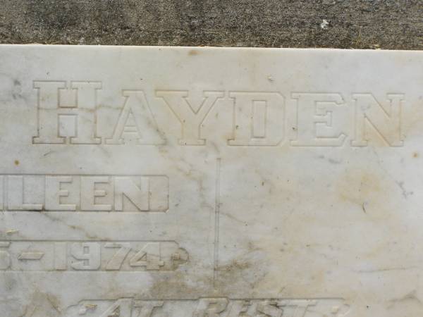 Eileen HAYDEN,  | 1915 - 1974;  | Goomeri cemetery, Kilkivan Shire  | 