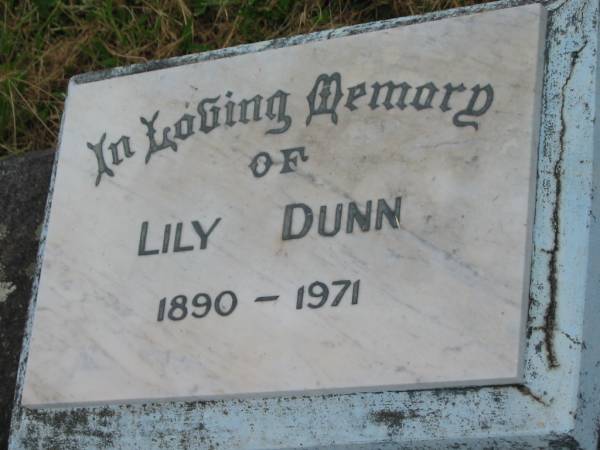 Lily DUNN,  | 1890 - 1971;  | Goomeri cemetery, Kilkivan Shire  | 