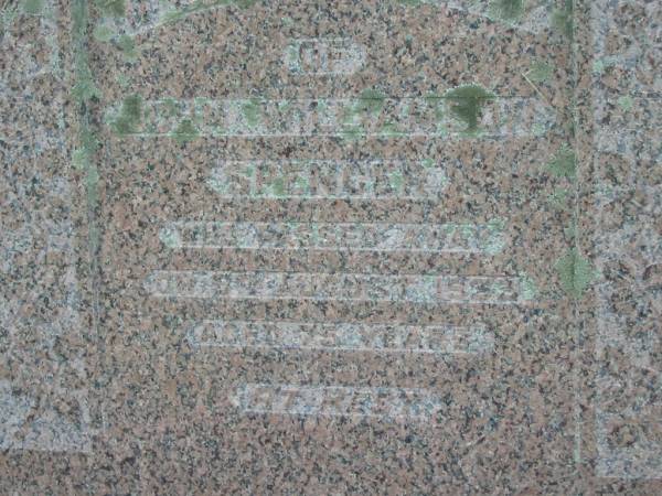 John Williamson SPENCER,  | died 9? Aug 1933 aged 75 years;  | Goomeri cemetery, Kilkivan Shire  | 