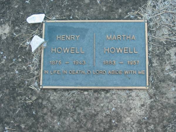 Henry HOWELL, 1875 - 1943;  | Martha HOWELL, 1883 - 1957;  | Grandchester Cemetery, Ipswich  | 