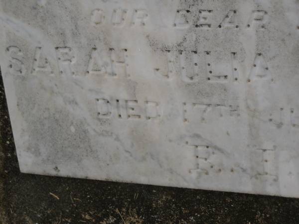 Sarah Julia MCCARTHY,  | mother,  | died 17 July 1964;  | Greenmount cemetery, Cambooya Shire  | 