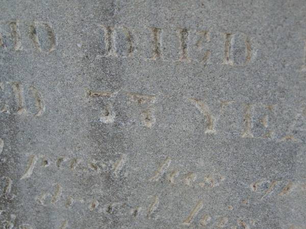 F. Wilhelm JANETZKI,  | father,  | died 11 Sept 1929 aged 37? years 11 months;  | Greenwood St Pauls Lutheran cemetery, Rosalie Shire  | 