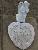 Jan Lynette KAJEWSKI, died 18 April 1968 aged 6 months; Greenwood St Pauls Lutheran cemetery, Rosalie Shire 