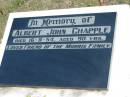 Albert John CHAPPLE
16-8-54
90 yrs
St Matthews (Anglican) Grovely, Brisbane