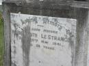 Mabel Ruth LE STRANGE
29 May 1941
aged 56
St Matthews (Anglican) Grovely, Brisbane
(LeStrange)