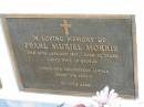 
Pearl Muriel MORRIS
16 Jan 1987
aged 92
(wife of George)

St Matthews (Anglican) Grovely, Brisbane
