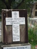 L.A.C. Albert Talbot EDWARDS
14 Feb 1948 aged 22
Ada Maud EDWARDS
B:13 Mar 1891
D: 21 May 1974
St Matthews (Anglican) Grovely, Brisbane