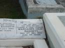 son
John R BARRETT
b: 14-1-25
d: 16-12-85
husband
Frank BARRETT
28 Jul 1965
aged 59
wife
Margaret Gray BARRETT
3 Nov 1990
aged 83
St Matthews (Anglican) Grovely, Brisbane