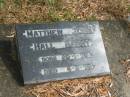 Matthew John Hall BERRY
B: 29-1-79
D: 4-2-79
St Matthews (Anglican) Grovely, Brisbane