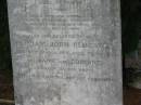 
Louisa Annie
wife of William John CLUGSTON
1 Feb 1900
aged 51 yrs?

William John CLUGSTON
15 Mar 1917
aged 73 yrs

children
Jane and Edmund

St Matthews (Anglican) Grovely, Brisbane
