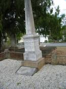 Albert W KEYLAR
7 Oct 1912
aged 22 yrs 10 mths
brother
Frederick KEYLAR
9 Apr 1909
aged 29
Sarah Grace KEYLAR
7 Jun 1959
Edward KEYLAR
30 Dec 1879
aged 1 yr 9 mths
brother
William F KEYLAR
26 Mar 1887
aged 1 yr 7 mths
Sarah Jane KEYLAR
23 Jan 1921
aged 63 yrs
Adolph Julius KEYLAR
2 May 1924
aged 73
St Matthews (Anglican) Grovely, Brisbane