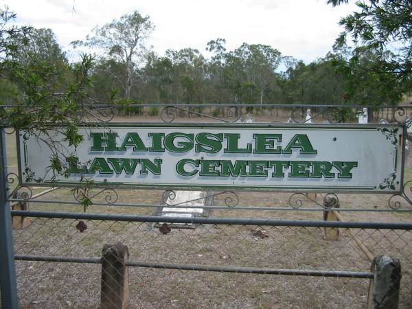 Haigslea Lawn Cemetery, Ipswich  | 