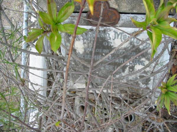 Wilhelmina ZEAT  | d: 13 Dec 1893 aged 29  | (our dear mother)  | Wilhemine Karoline KREIS  | d: 20 Feb 1952, aged 68  | Haigslea Lawn Cemetery, Ipswich  | 