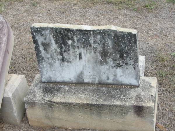 Albert Gustav FREDERICH  | 2 Dec 1883, aged 30  | Haigslea Lawn Cemetery, Ipswich  | 