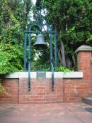 
A.M.D.G. This Eastern Church Bell, rescued by the Allies in 1918 from a ruined mosque, is here restored to Christian use in memory of the heroic dead being the gift of Capt & Mrs W Campbell Thomson
Saint Augustines Anglican Church, Hamilton

